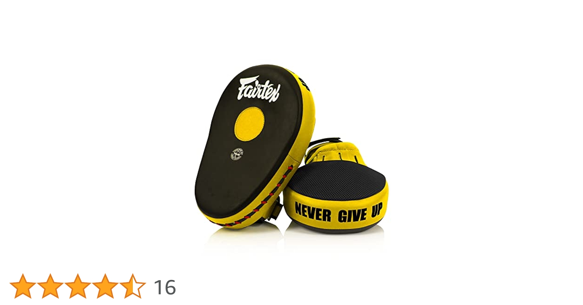 Fairtex パンチングミット 黒/黄 Fairtex パンチングミット 黒/黄 ボクシング パンチングミット